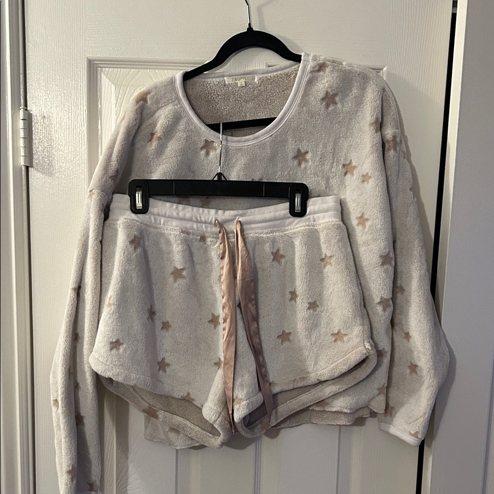 Z Supply | Size Large | Treat Yourself Pj Set Long Sleeve Top & Shorts